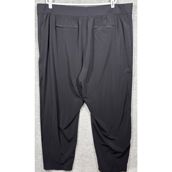 Athleta Womens Pants Sz 24 Black Relaxed Fit Workout Activewear - Picture 3 of 5
